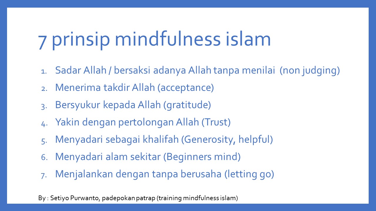 7 sikap mindfulness islam 